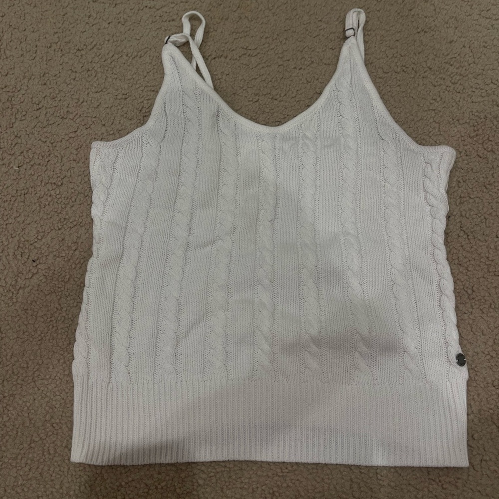 Roxy Cable Knit Sweater Tank Top